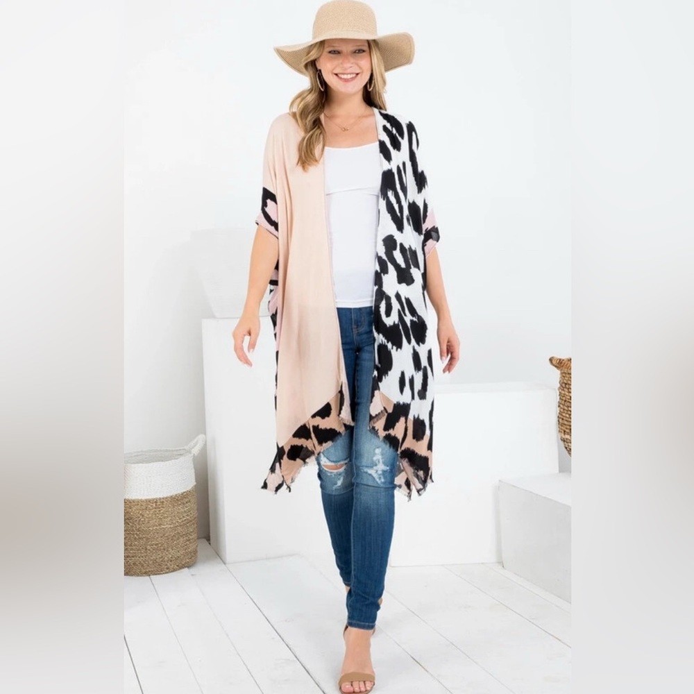Animal Print Kimono